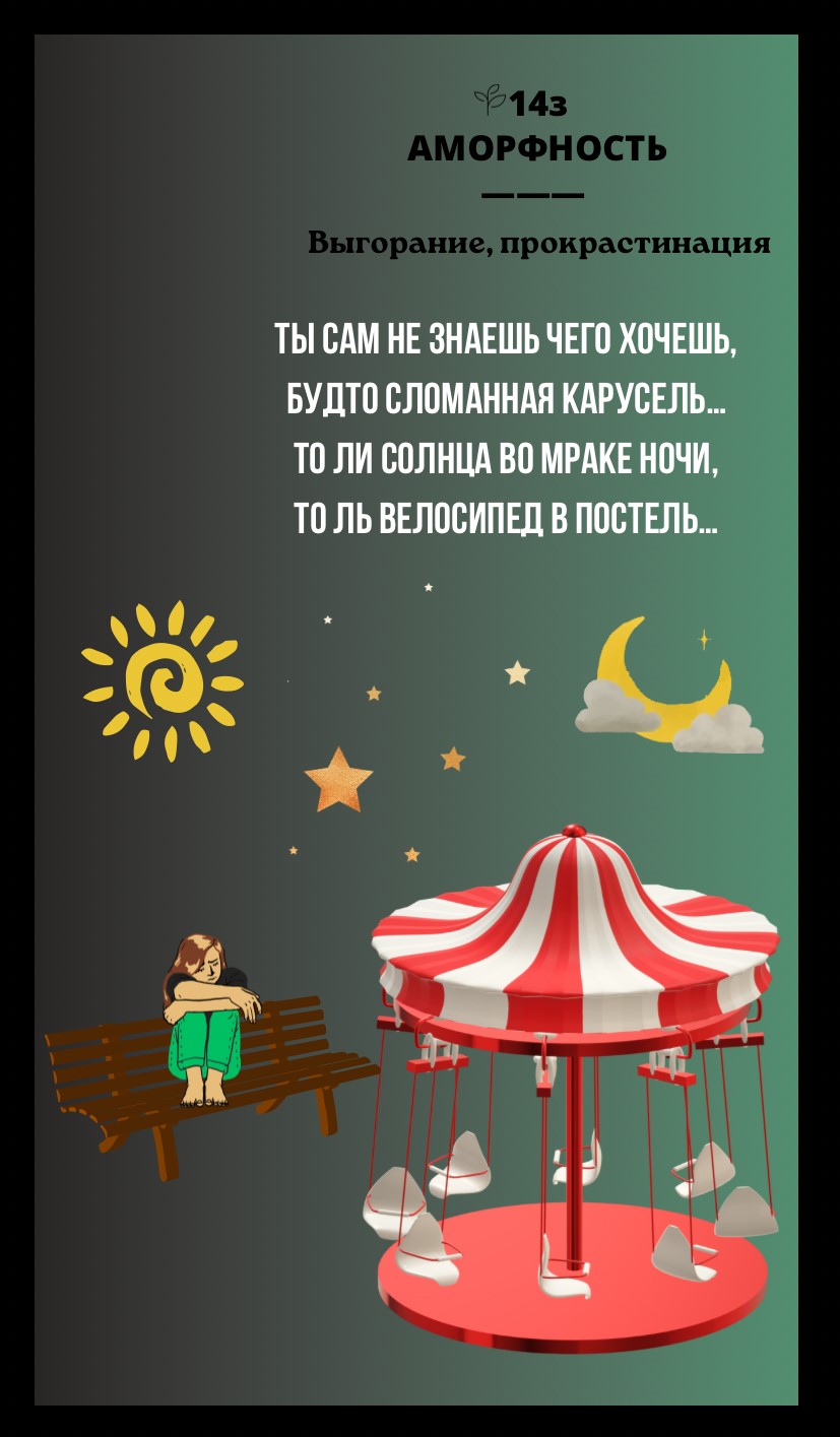 14з АМОРФНОСТЬ/ВЫГОРАНИЕ, ПРОГРАСТИНАЦИЯ